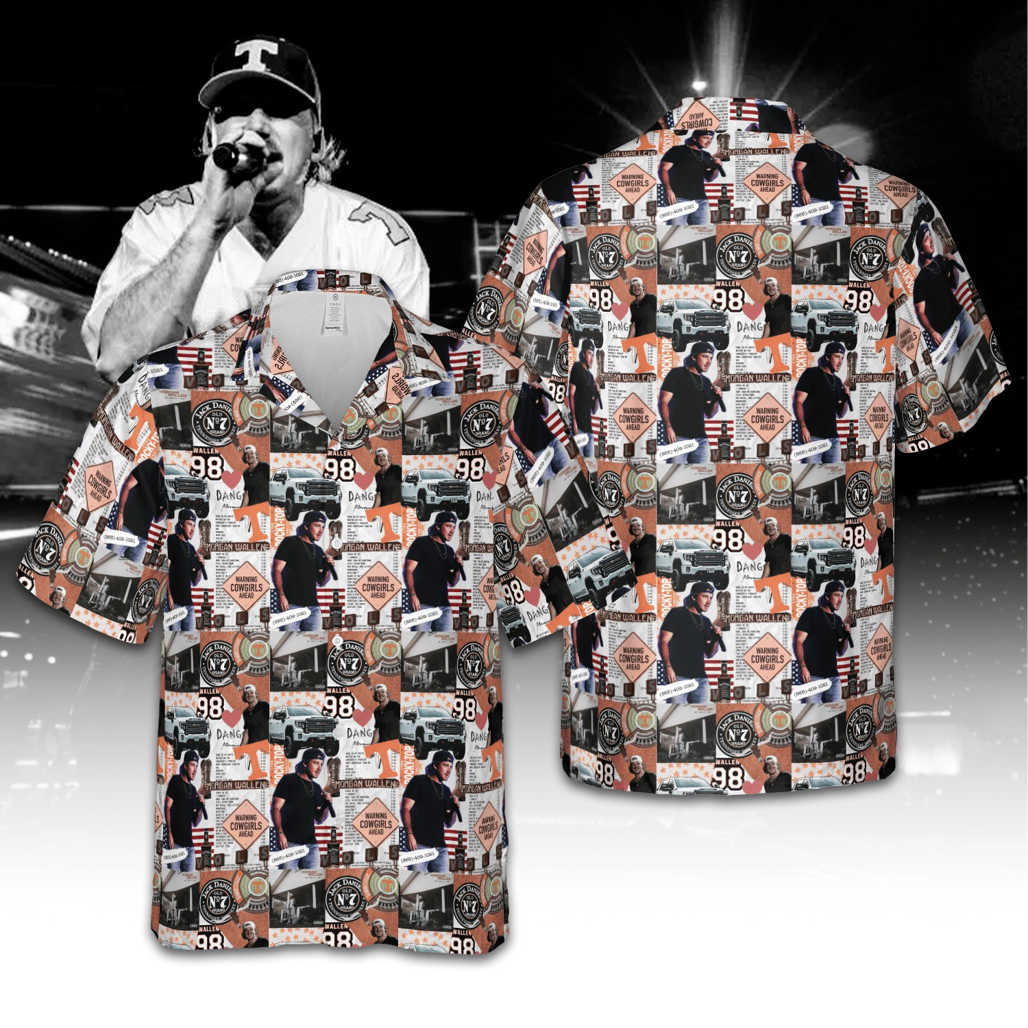 Dangerous Morgan Wallen Hawaiian Shirt Unique Morgan Wallen Merchandise Gift For Country Music Fans