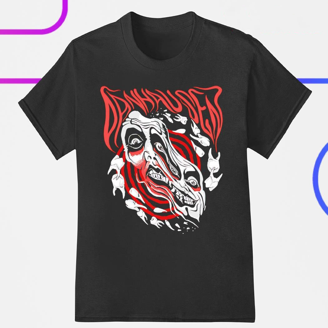 Danhausen Horror Face Graphic T-Shirt WWE AEW Pro Wrestling Fan Merch Apparel Best Gift For AEW Fans