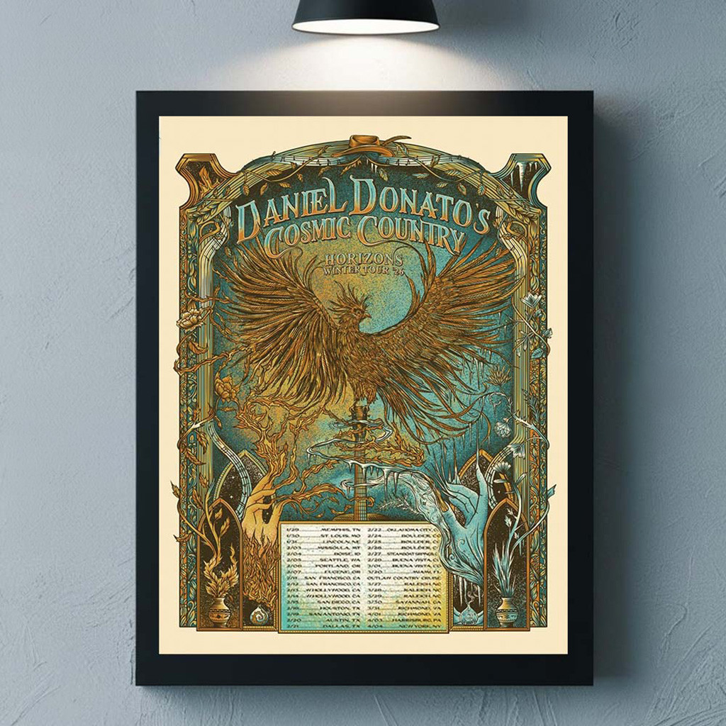 Daniel Donato's Cosmic Country Horizons Winter Tour 2026 North America City Dates Poster