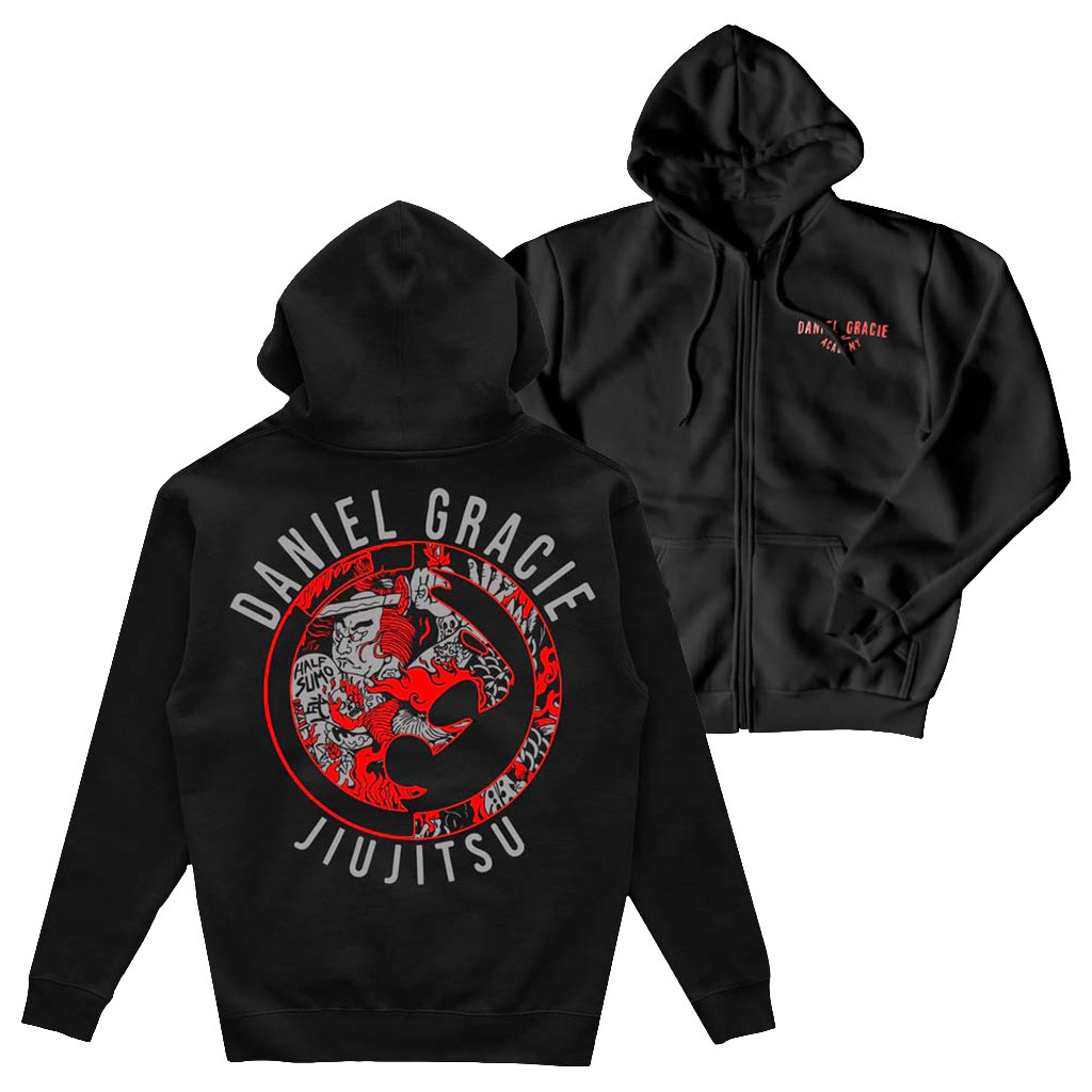 Daniel Gracie X Half Sumo Jiu Jitsu Zip Hoodie Daniel Gracie Merch Gifts For Fans