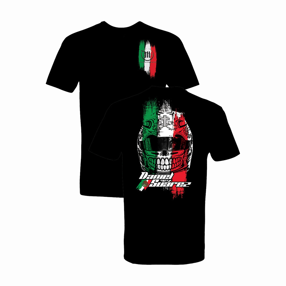 Daniel Suarez Mexican Sugar Skull Helmet T-Shirt Trackhouse Racing Merch Fans Gift Idea