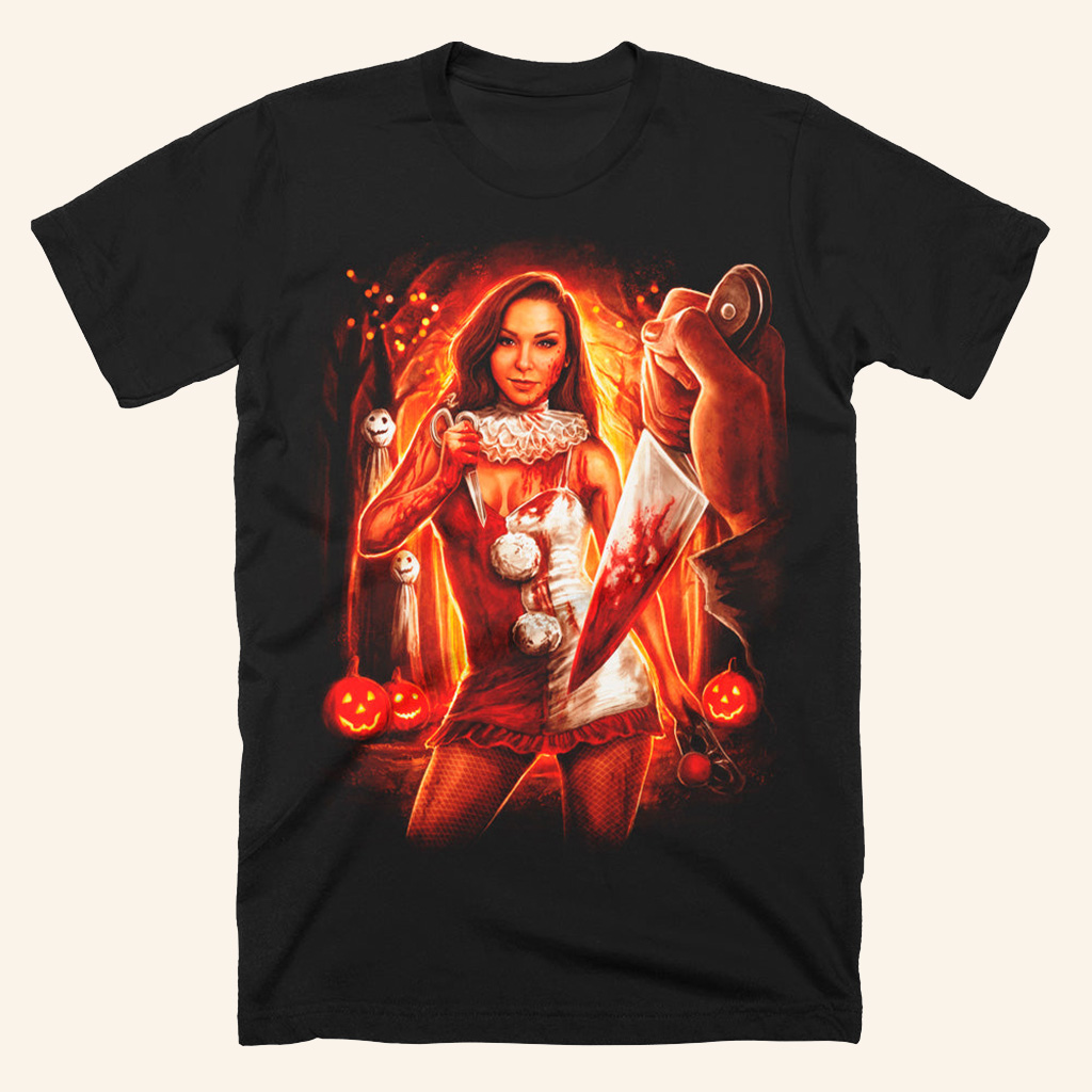 Danielle Harris Stab Happy Shirt Halloween T-Shirts Womens Gifts For Sister Danielle Harris Stab Happy Shirt Halloween T-Shirts Womens Gifts For Sister