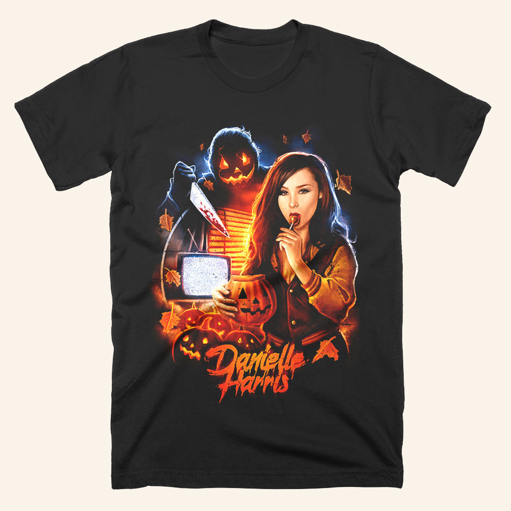 Danielle Harris Trick Or Treat T-Shirt Ladies Halloween Shirts Gifts For Girlfriend Danielle Harris Trick Or Treat T-Shirt Ladies Halloween Shirts Gifts For Girlfriend