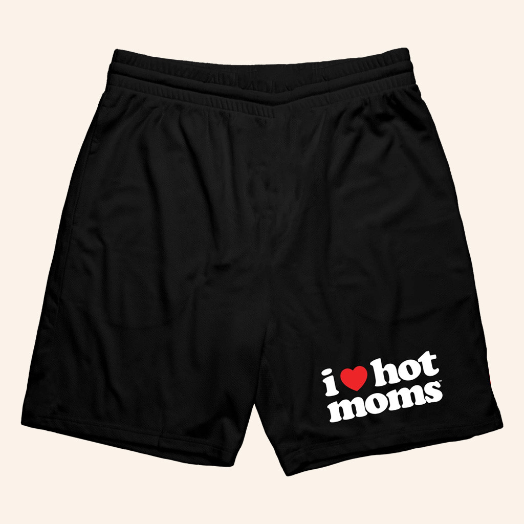 Danny Duncan Merch I Heart Hot Moms Black Mesh Shorts Gifts For Husband Danny Duncan Merch I Heart Hot Moms Black Mesh Shorts Gifts For Husband