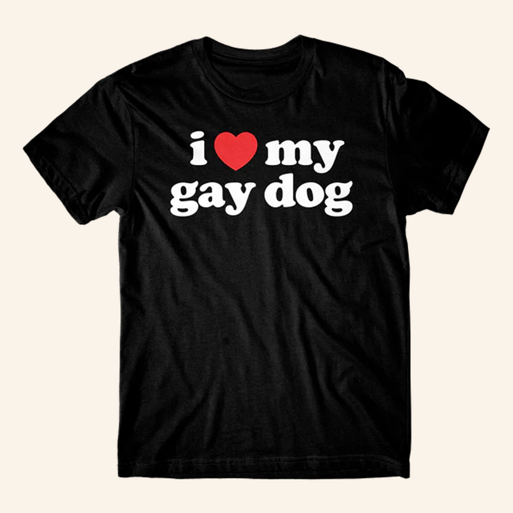 Danny Duncan Merch I Heart My Dog Black T-Shirt Husband Christmas Gift Ideas
