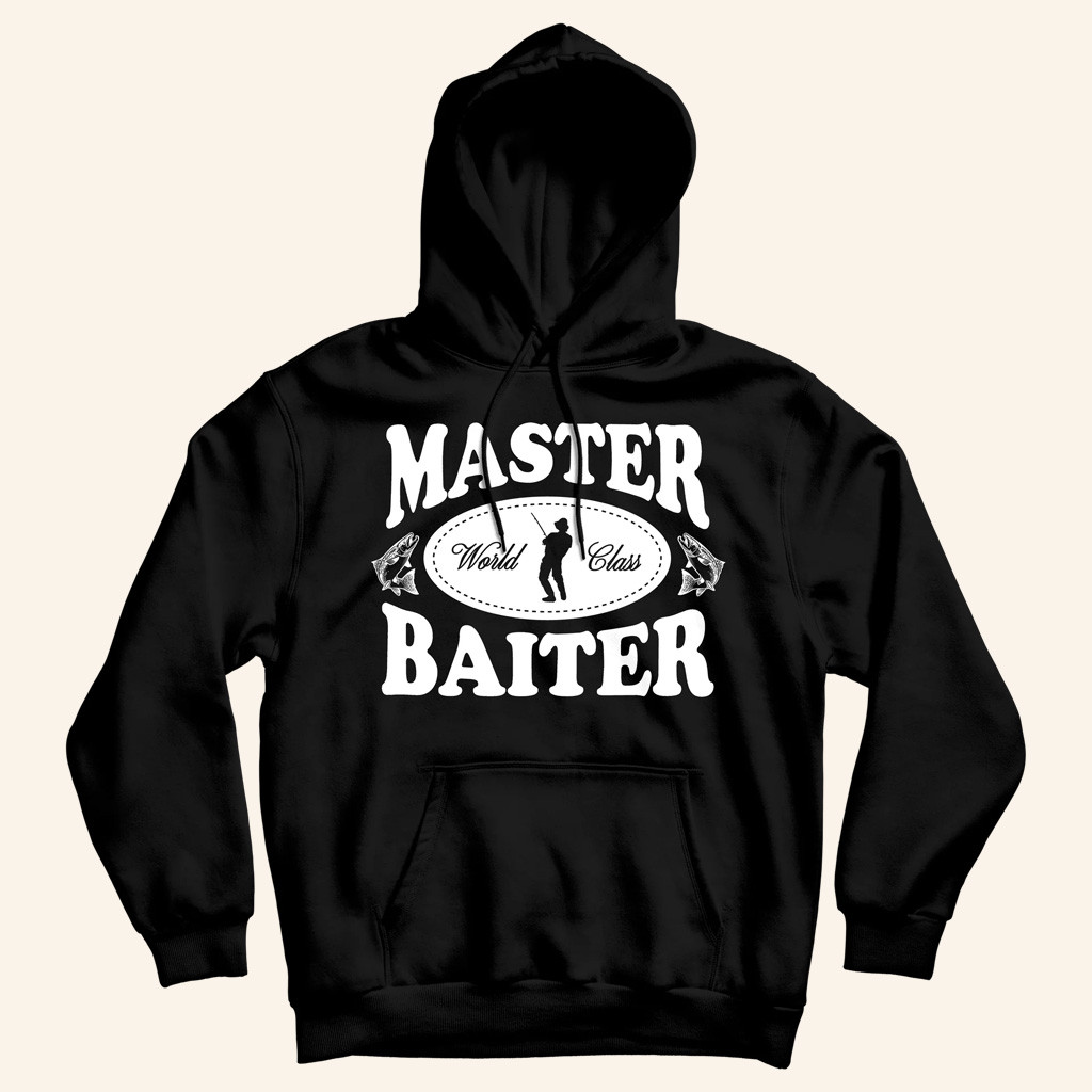 Danny Duncan Merch Master Baiter Black Hoodie Birthday Gifts For Dad Danny Duncan Merch Master Baiter Black Hoodie Birthday Gifts For Dad