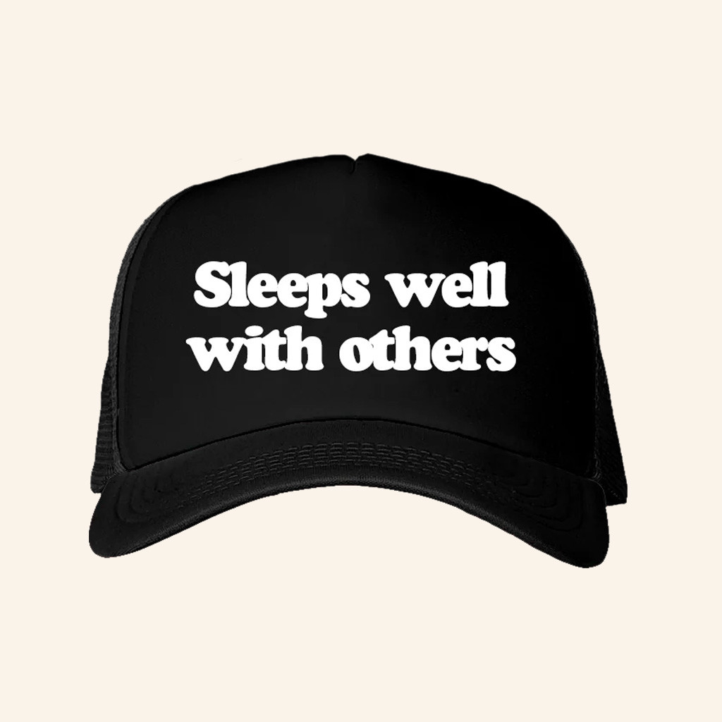 Danny Duncan Merch Sleeps Well With Others Black Trucker Hat Gift Ideas For Husband Danny Duncan Merch Sleeps Well With Others Black Trucker Hat Gift Ideas For Husband