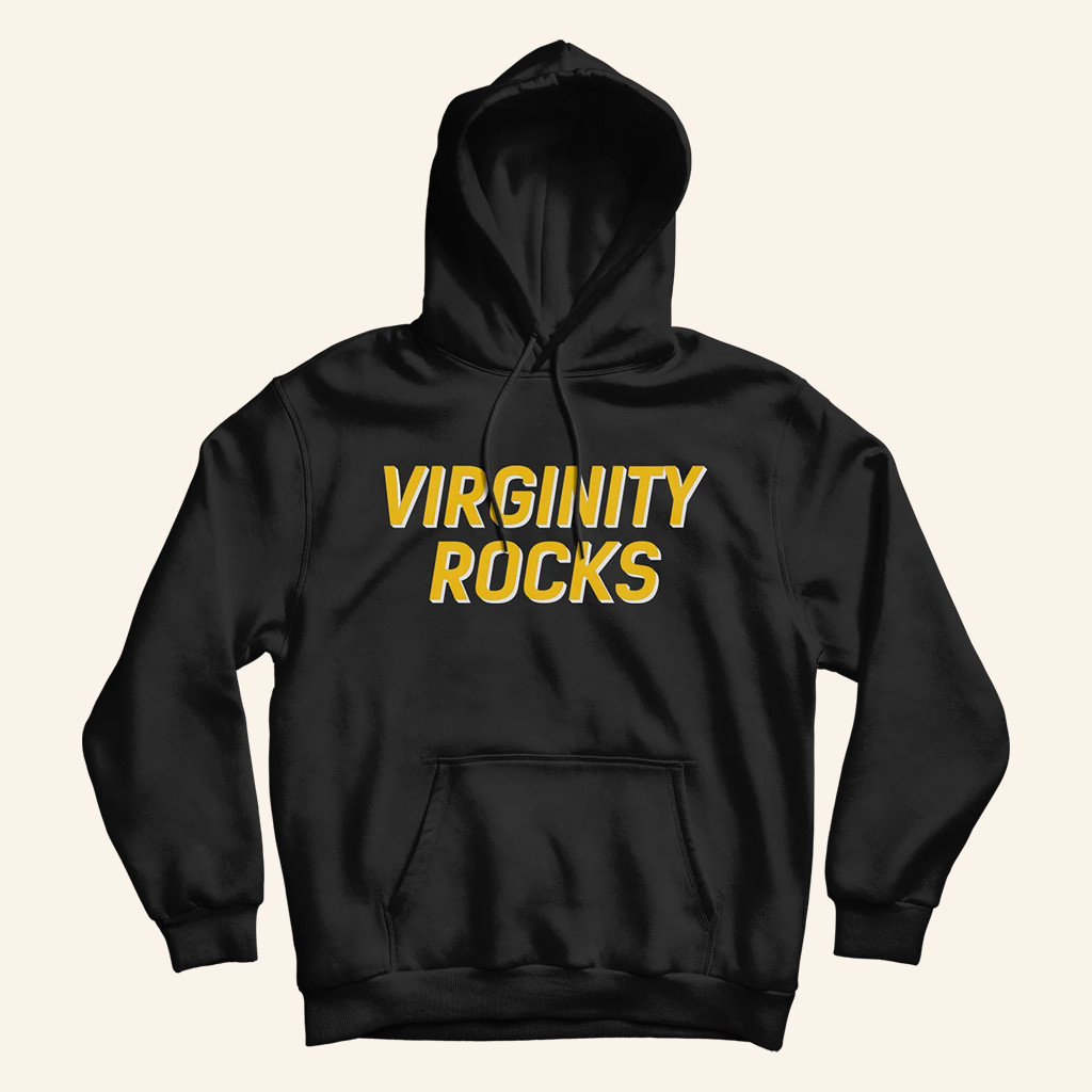 Danny Duncan Merch Virginity Rocks Black Hoodie Birthday Present For Husband Danny Duncan Merch Virginity Rocks Black Hoodie Birthday Present For Husband