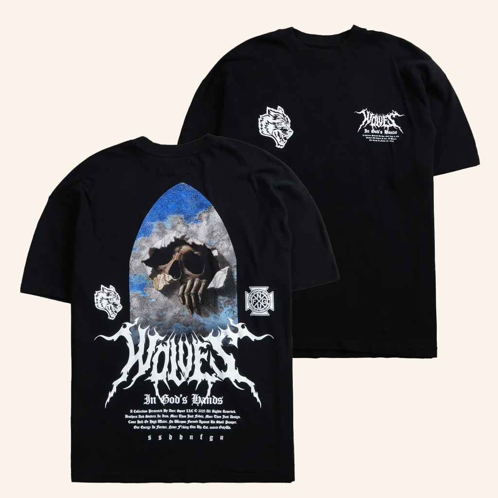 Darc Sport Merch Through The Clouds T-Shirt Wolves In God's Hand Shirt Gifts For Him