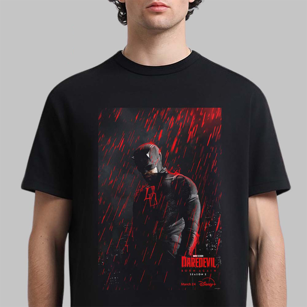 Daredevil Born Again Season 2 Premiering March 24 2026 First Poster T-Shirt Gifts For Son
