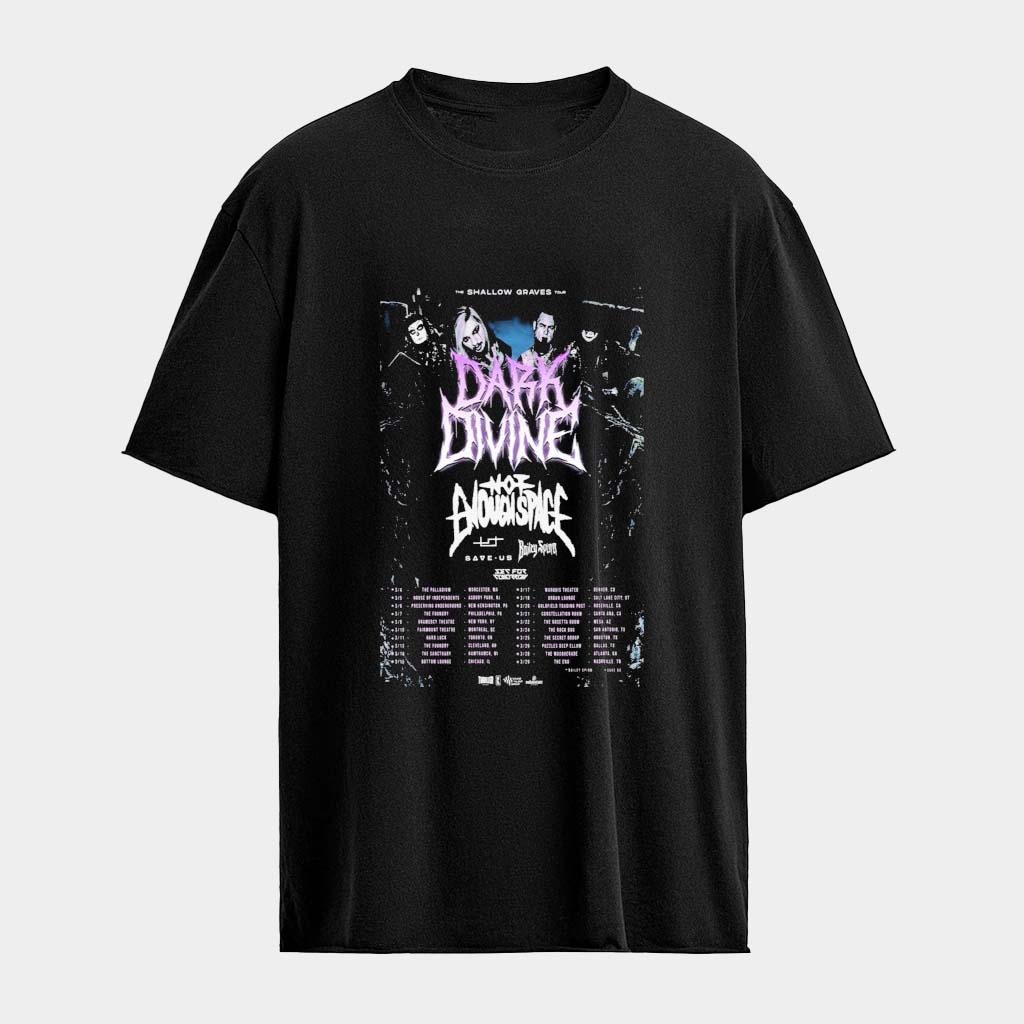 Dark Divine Fall Tour 2026 T-Shirt Dark Divine Merch Presents For Music Lovers