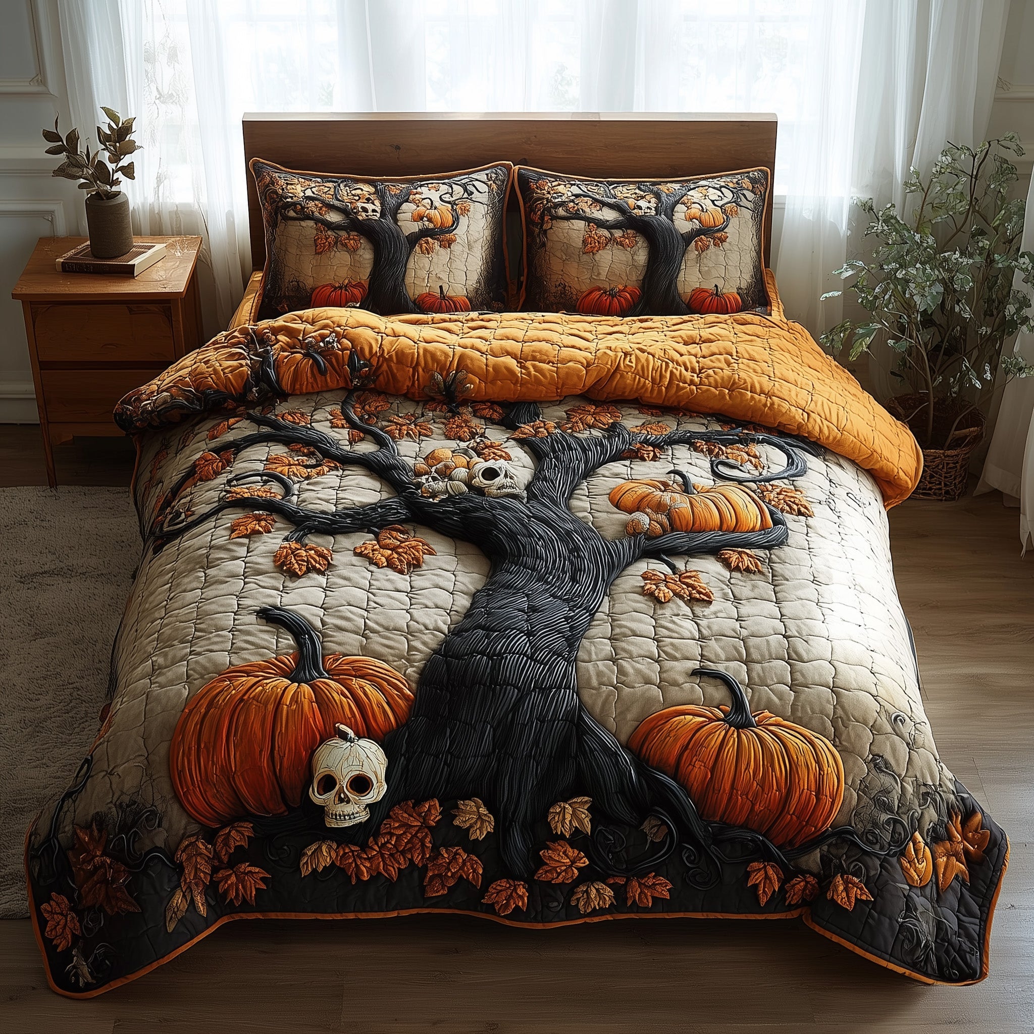 Dark Enchantment Quilted Bedding Set Holiday Gift