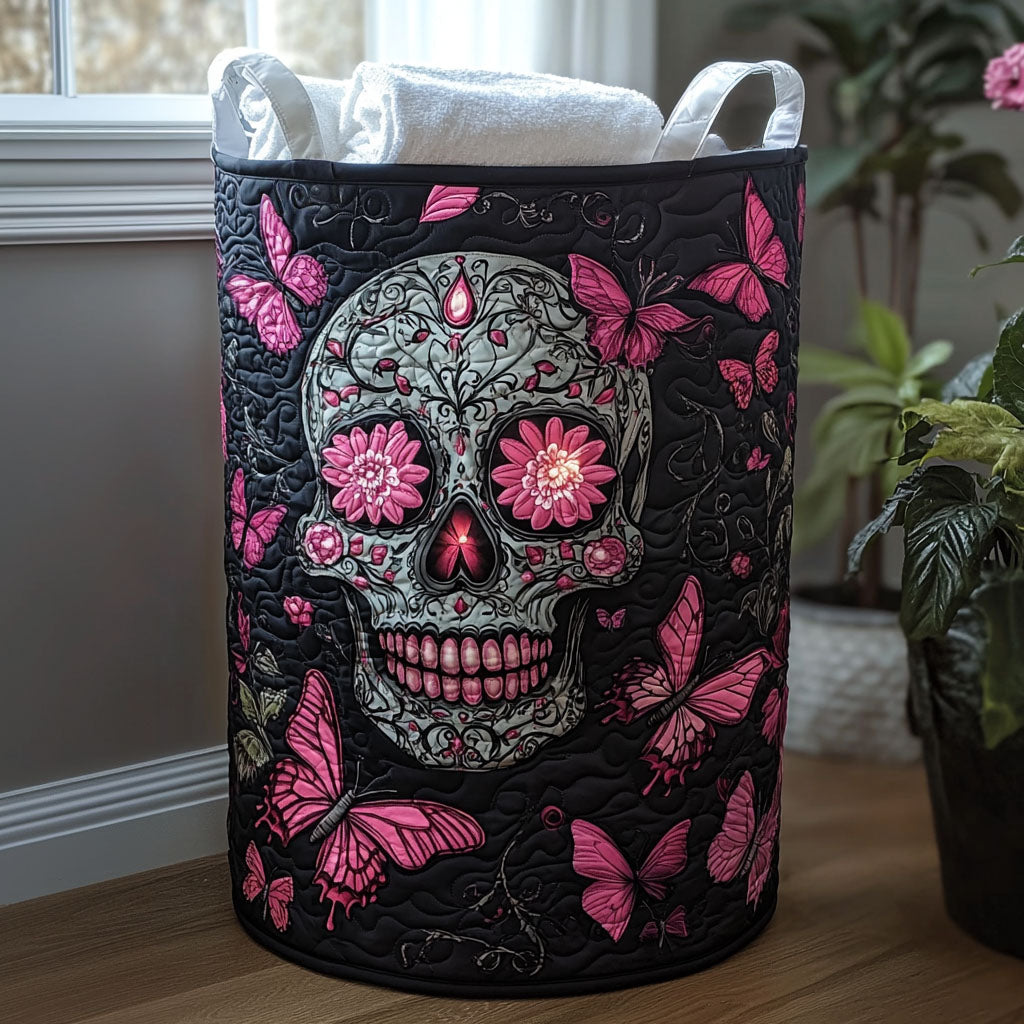 Dark Hollow Quilted Laundry Basket Halloween Merch Gift