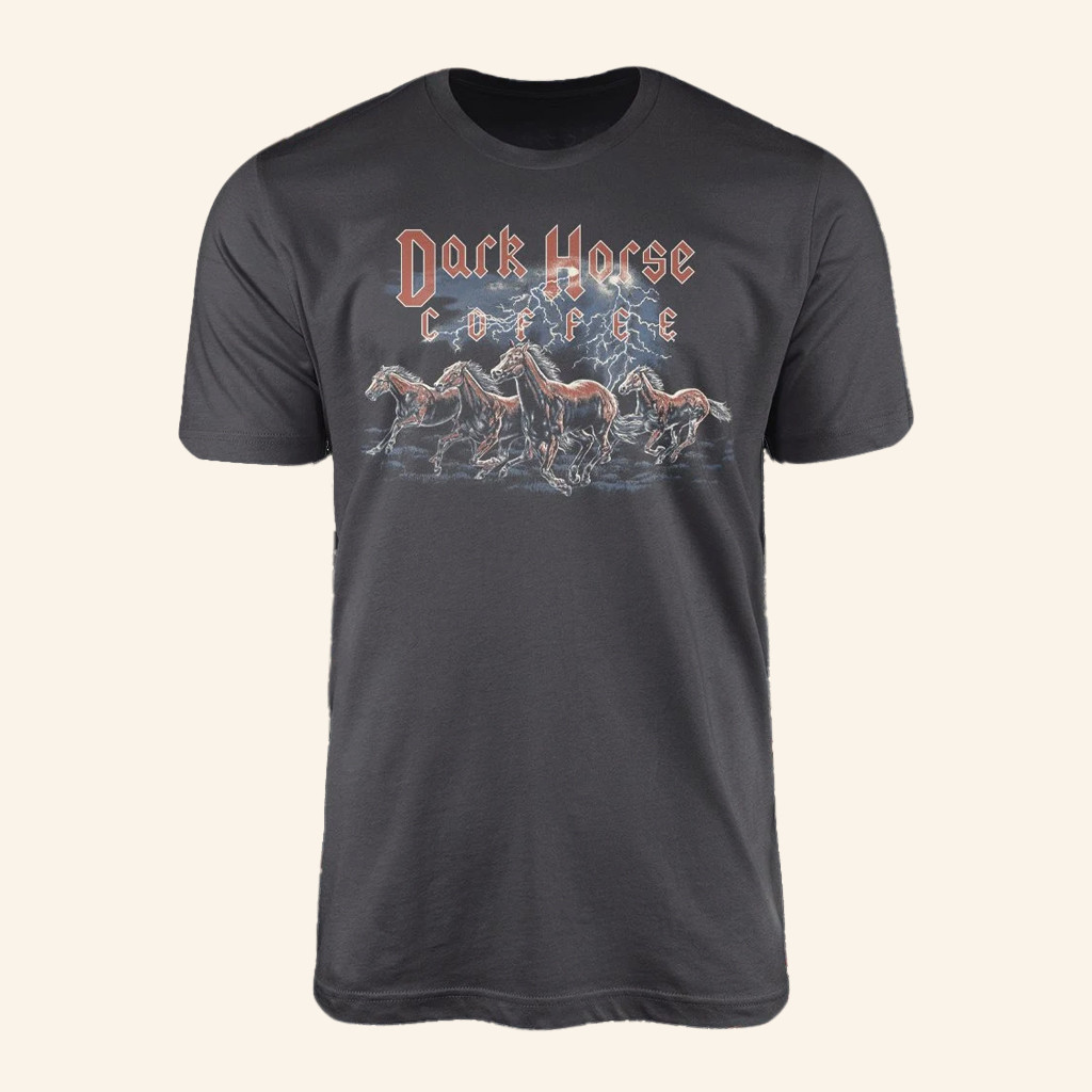 Dark Horse Coffee Roasters Sore Merch Wild Horses T-Shirt Gifts For Husband
