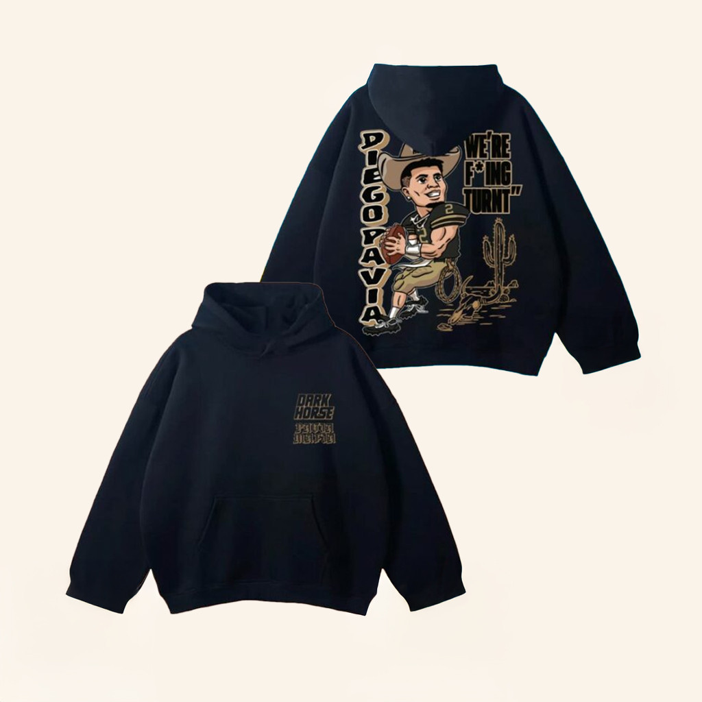 Dark Horse New York City Merch Diego Pavia Turnt Hoodie Gifts For Football Lovers