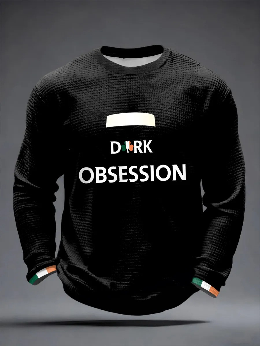 Dark Obsession Long Sleeve Shirt Stour Irish Beer St Patrick's Day Clothing Best Gift For Pats Day