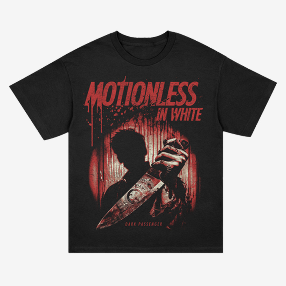 Dark Passenger Motionless In White T-Shirt Metalcore Band Merch Motionless In White Fan Gift