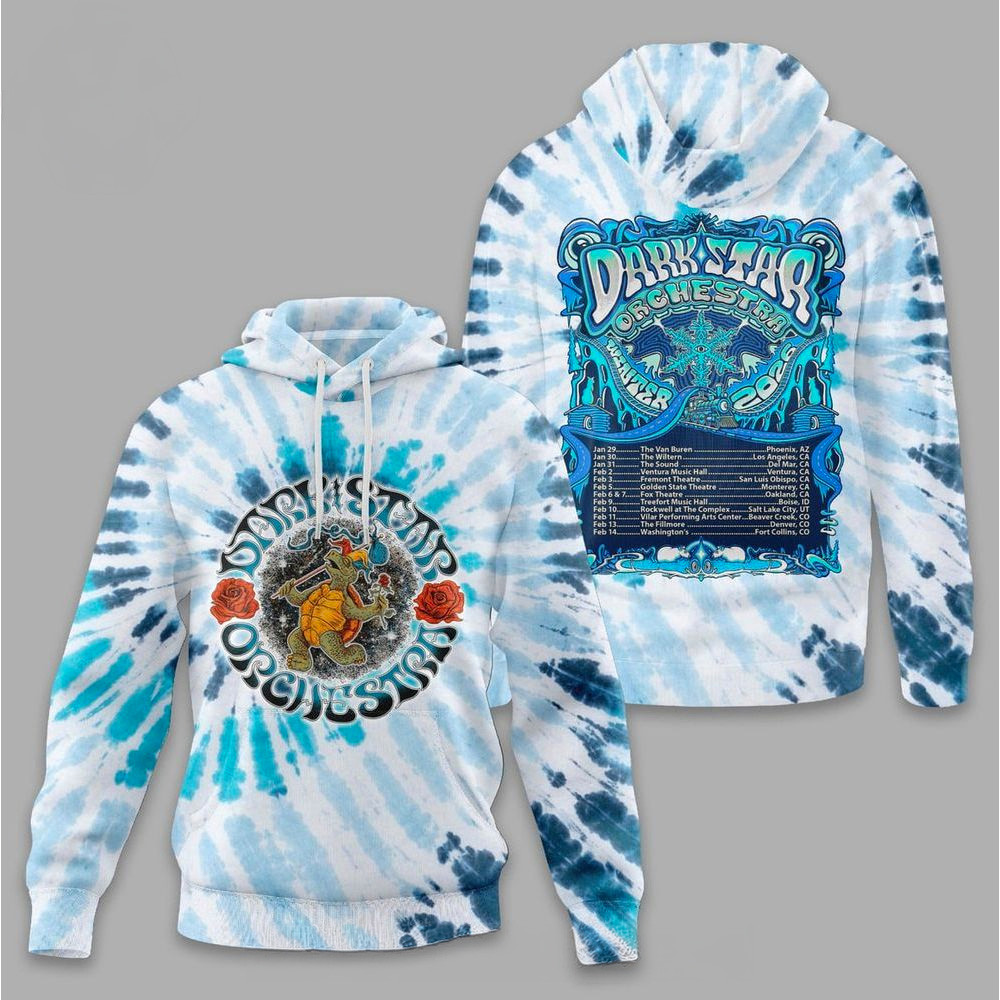Dark Star Orchestra Winter Tour 2026 Hoodie Dark Star Orchestra Merch Gifts For Band Fans
