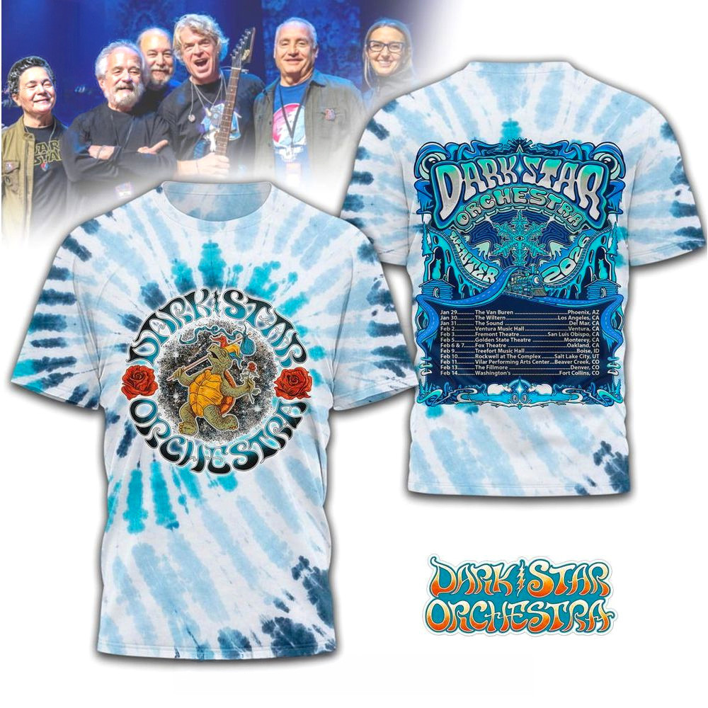 Dark Star Orchestra Winter Tour 2026 T-Shirt Dark Star Orchestra Merch Gifts For Band Fans