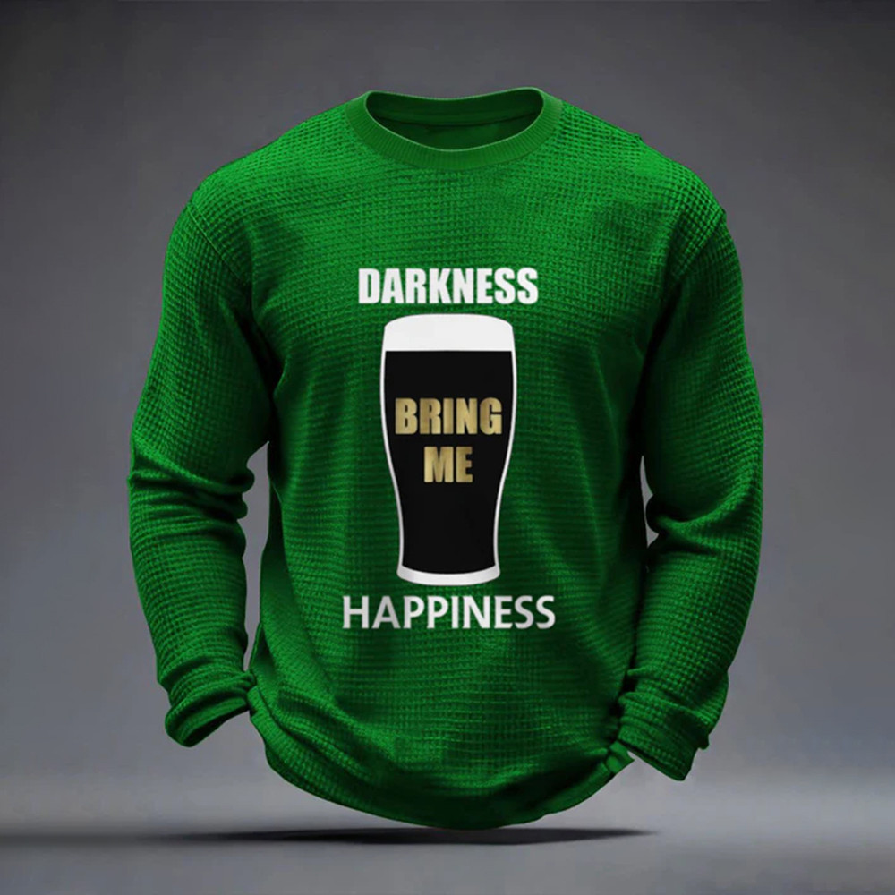 Darkness Bring Me Happiness Guinness Long Sleeve Shirt St Paddy's Day Apparel Good Gift Idea