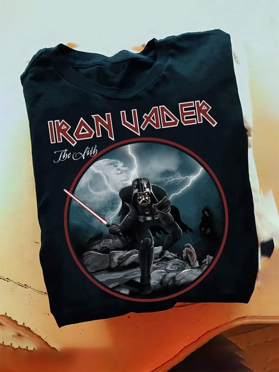 Darth Vader Iron Vader V2 Star Wars T-Shirt Gifts For Star Wars Fans Father's Day Ideas