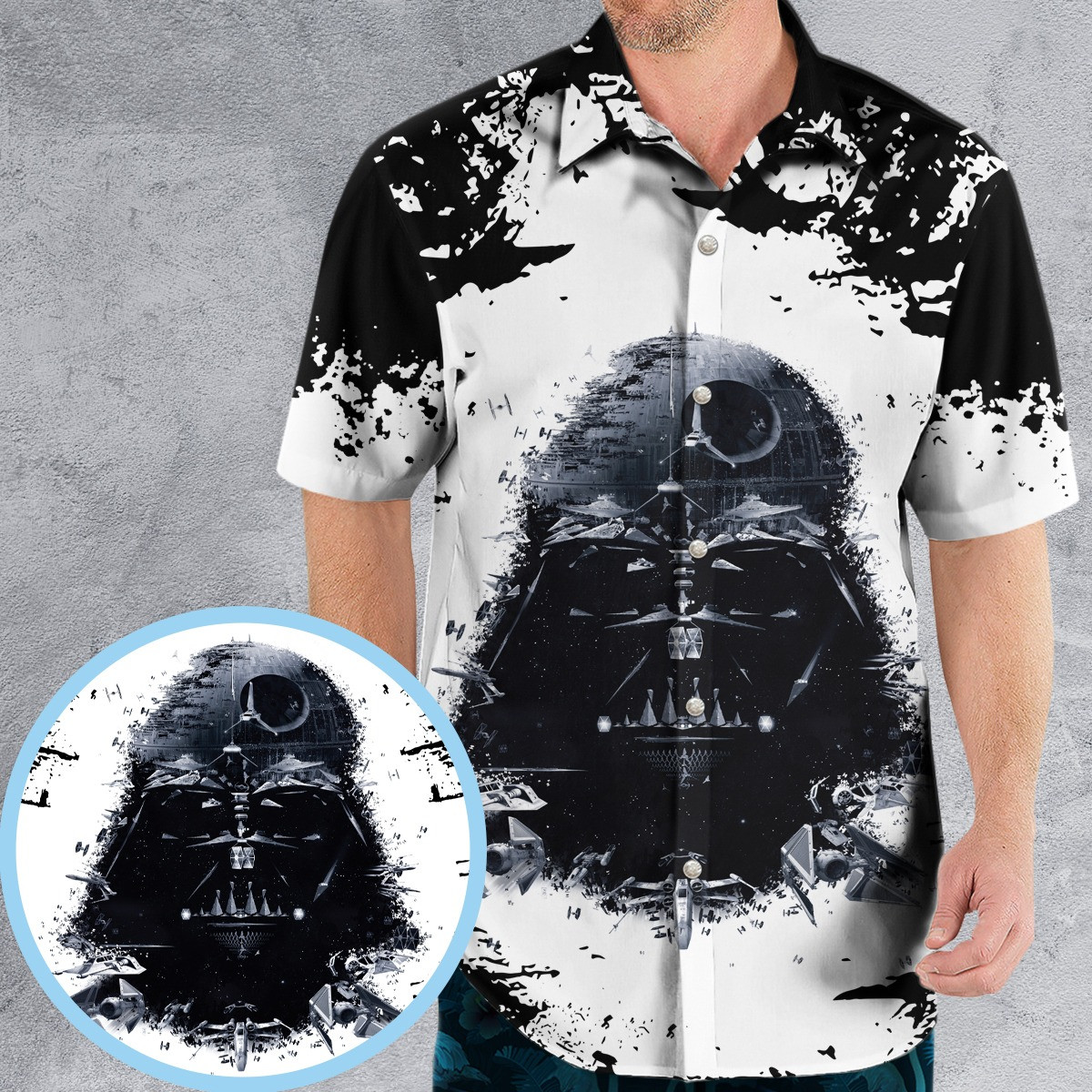 Darth Vader Star Wars Hawaiian Shirt Darth Vader Button Up Shirt Gifts For Star Wars Fans