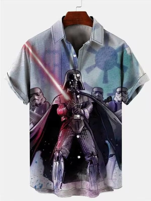 Darth Vader Star Wars Hawaiian Shirt Mens Star Wars Hawaiian Button Up Shirt Fan Gifts