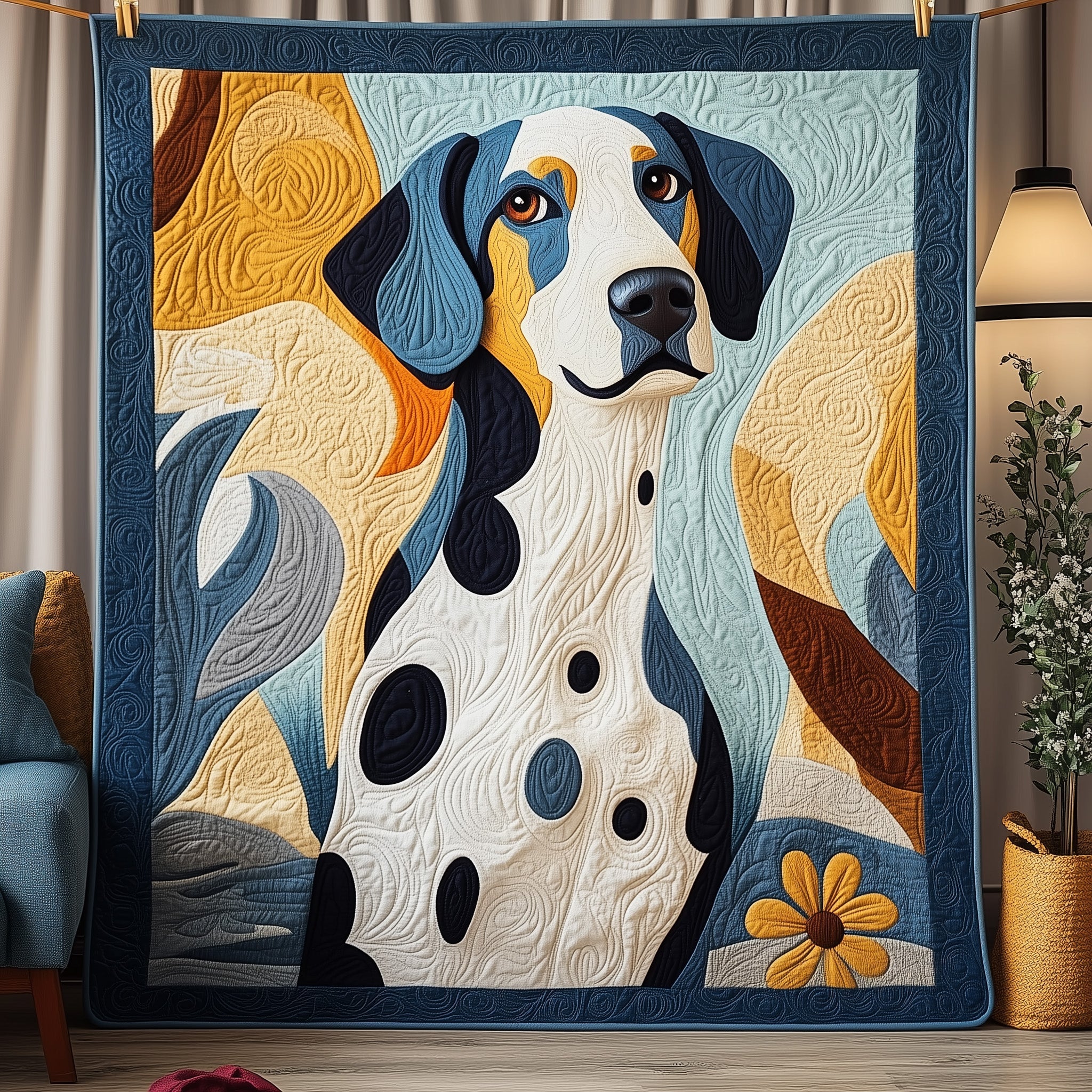 Dashing Dalmatian Quilted Blanket Couch Throw BlanketCool Gifts For Dog Owners
