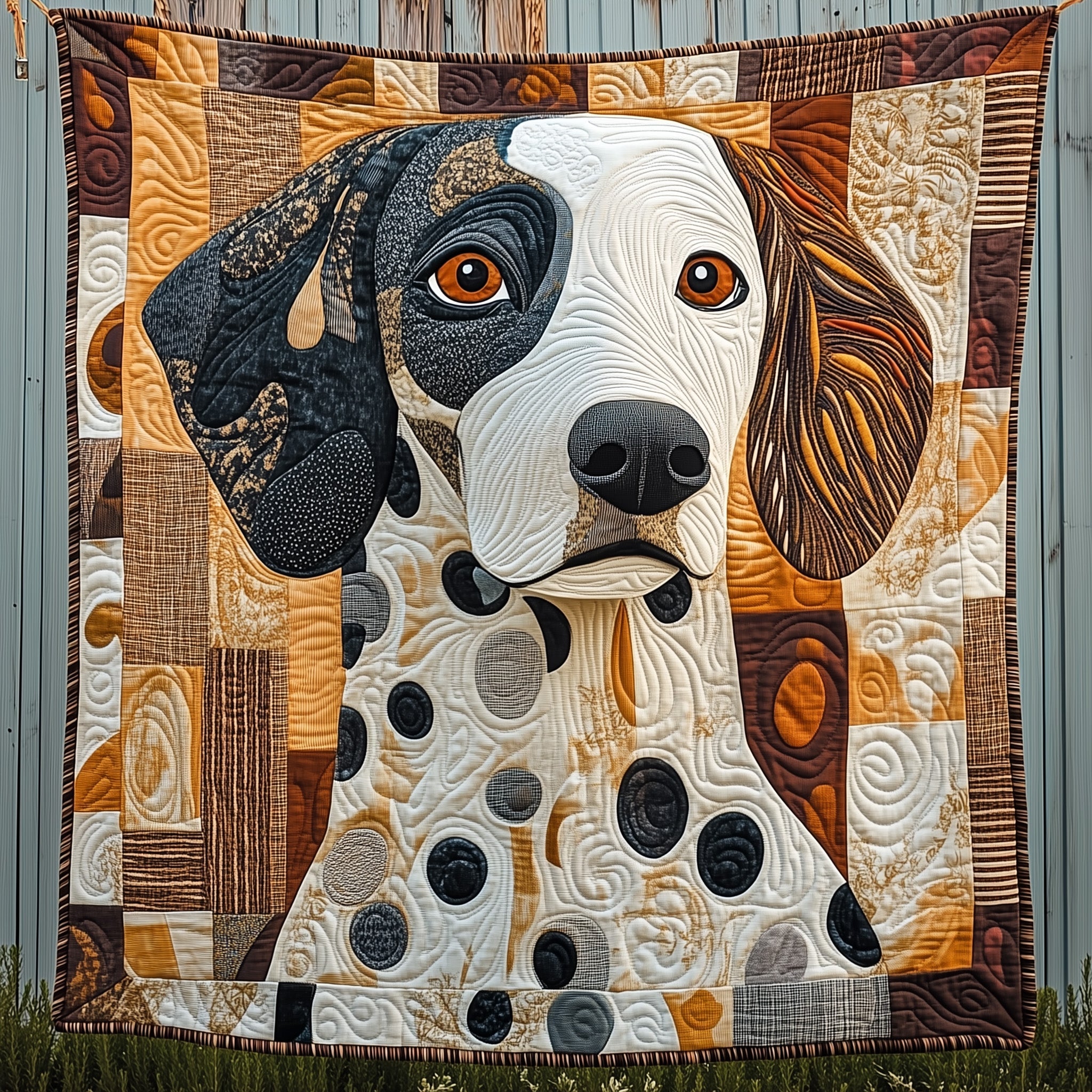 Dashing Dalmatian Quilted Blanket Couch Throw BlanketDoggy Presents For Christmas