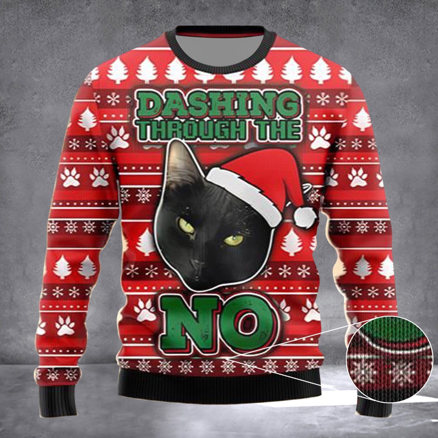 Dashing Through The Black Cat No Ugly Christmas Sweater Merry Xmas Sweater Cat Lovers Gifts Dashing Through The Black Cat No Ugly Christmas Sweater Merry Xmas Sweater Cat Lovers Gifts