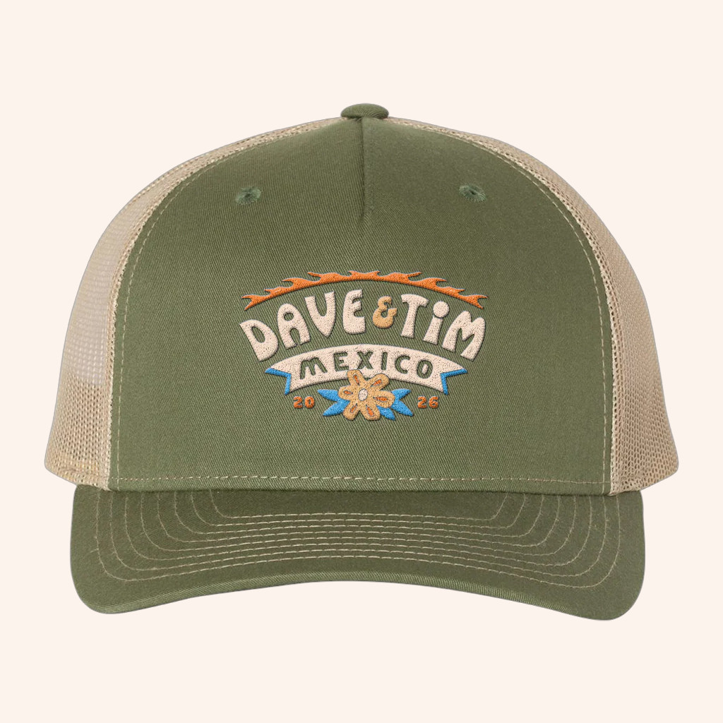 Dave And Tim Riviera Maya Merch Dave And Tim Mexico Trucker Hat Gifts For Music Fans