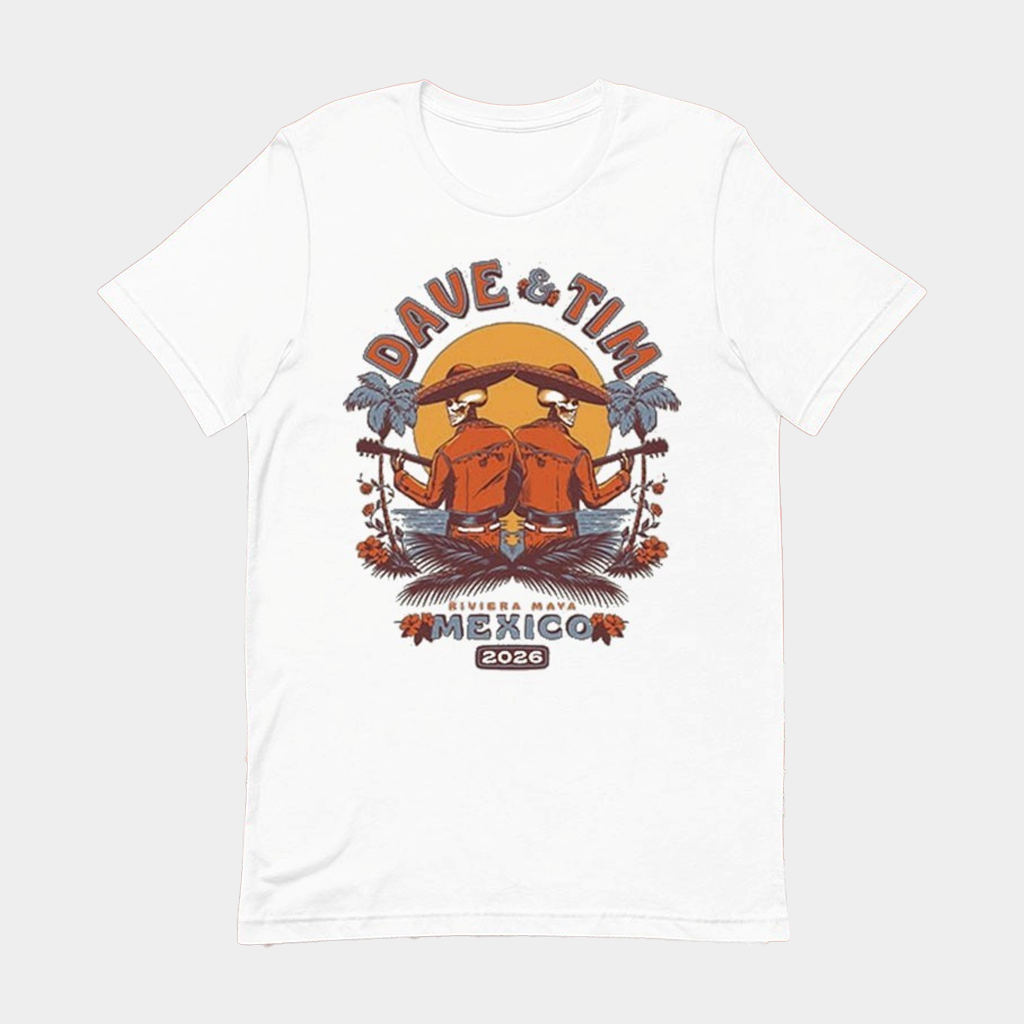 Dave Matthews Band And Tim Reynolds Riviera Maya Mexico At Moon Palace On January 21-24 2026 Skeletons T-Shirt