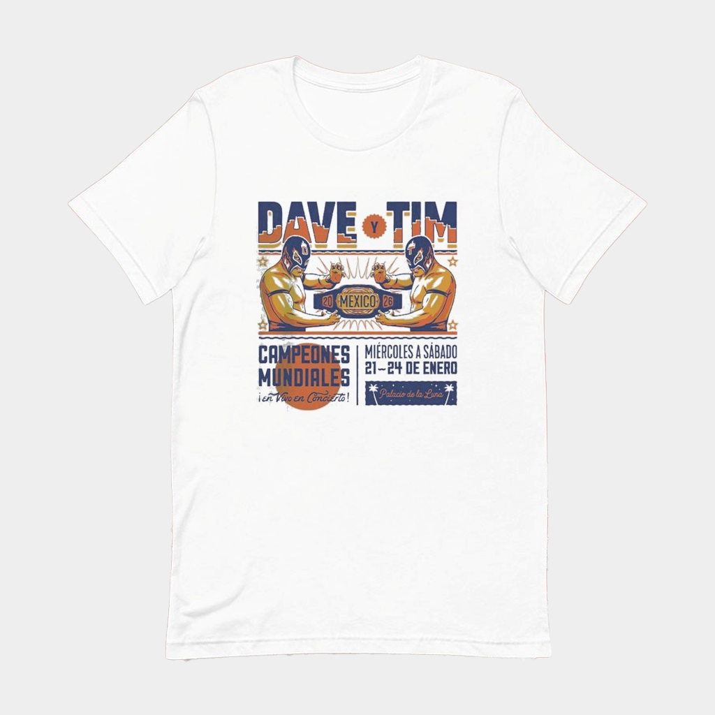 Dave Matthews Band And Tim Reynolds Riviera Maya Mexico At Moon Palace On January 21 24 2026 Wrestlers Shirt