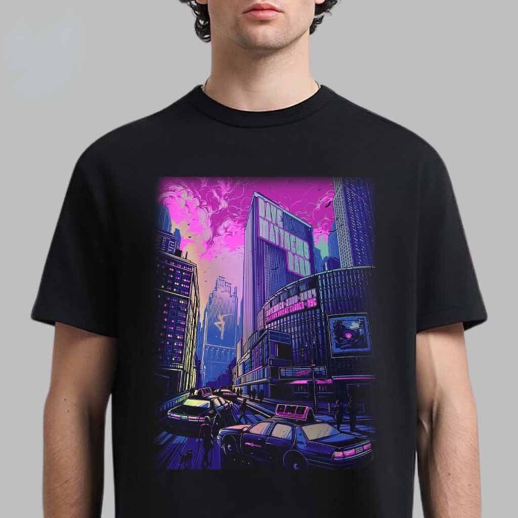 Dave Matthews Band Concert Poster For Show At Madison Square Garden Night 1 In New York City On November 22 2024 Purple Version T-Shirt Music Fan Gifts Dave Matthews Band Concert Poster For Show At Madison Square Garden Night 1 In New York City On November 22 2024 Purple Version T-Shirt Music Fan Gifts