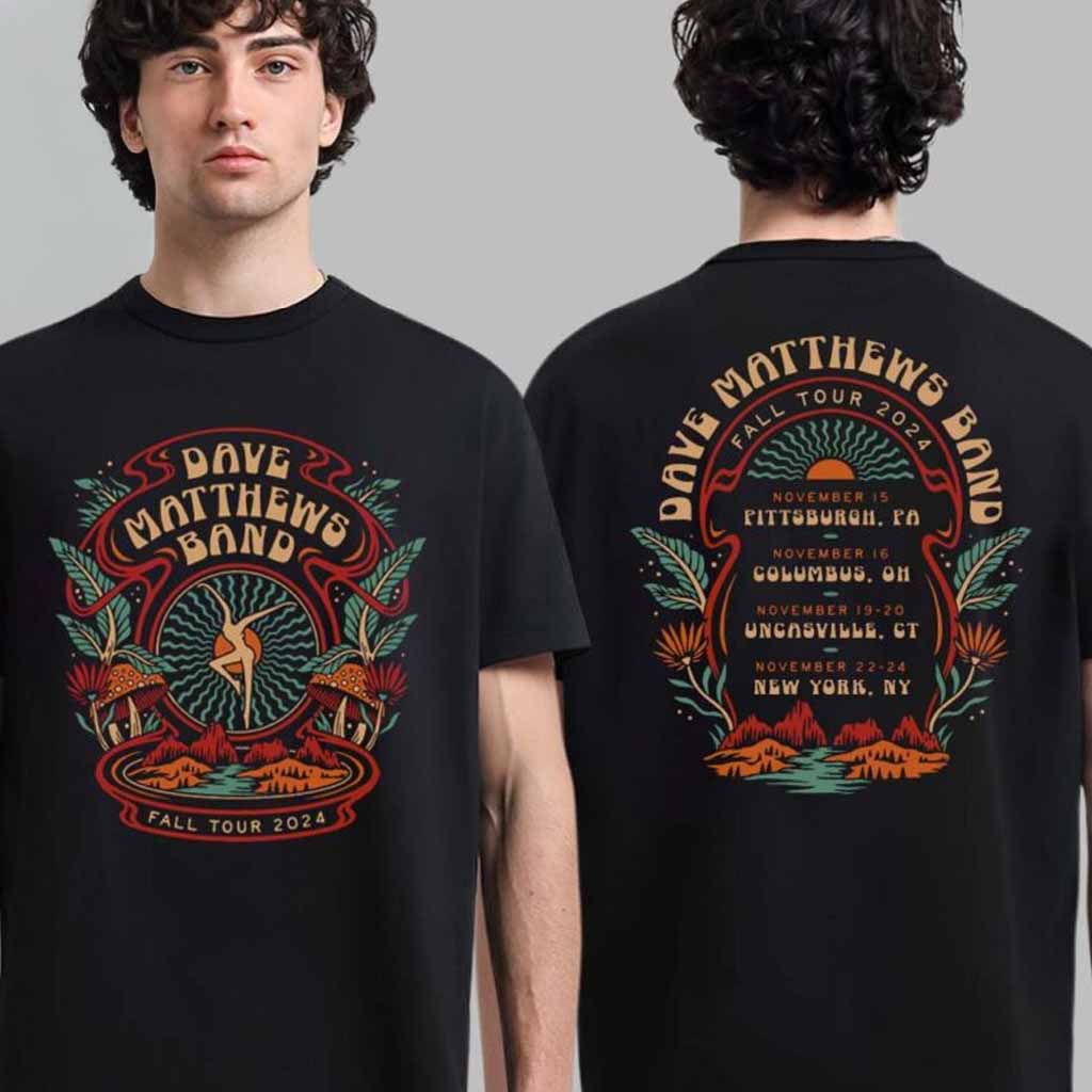 Dave Matthews Band Fall Tour 2024 Merch Tee For November Shows T-Shirt Christmas Gifts For Him Dave Matthews Band Fall Tour 2024 Merch Tee For November Shows T-Shirt Christmas Gifts For Him