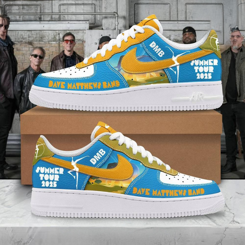 Dave Matthews Band Summer Tour 2025 Air Force 1 Shoes Music Lovers Gifts