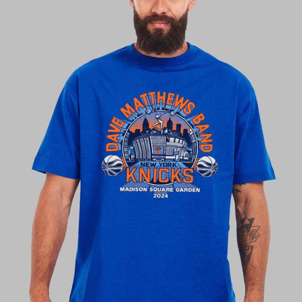 Dave Matthews Band X New York Knicks Madison Square Garden Show 2024 T-Shirt Fan Merch Gifts For Dudes Dave Matthews Band X New York Knicks Madison Square Garden Show 2024 T-Shirt Fan Merch Gifts For Dudes