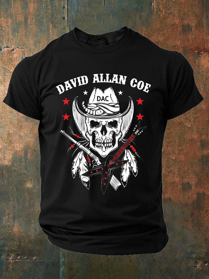 David Allan Coe Merch Country Music Legend Vintage Apparel T-Shirt Gift For Music Enthusiasts