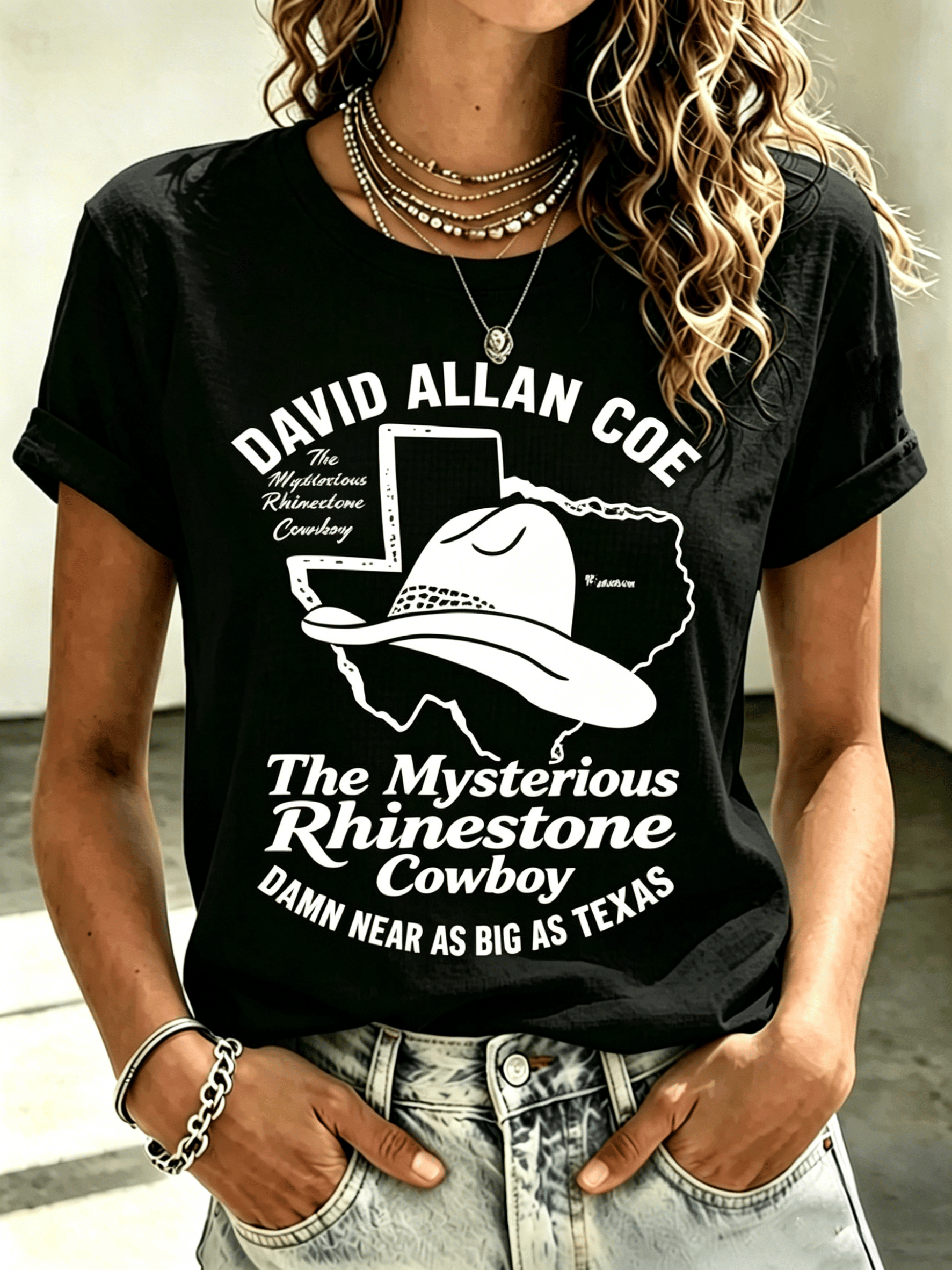 David Allan Coe Merch Mysterious Cowboy T-Shirt Gifts For Teens