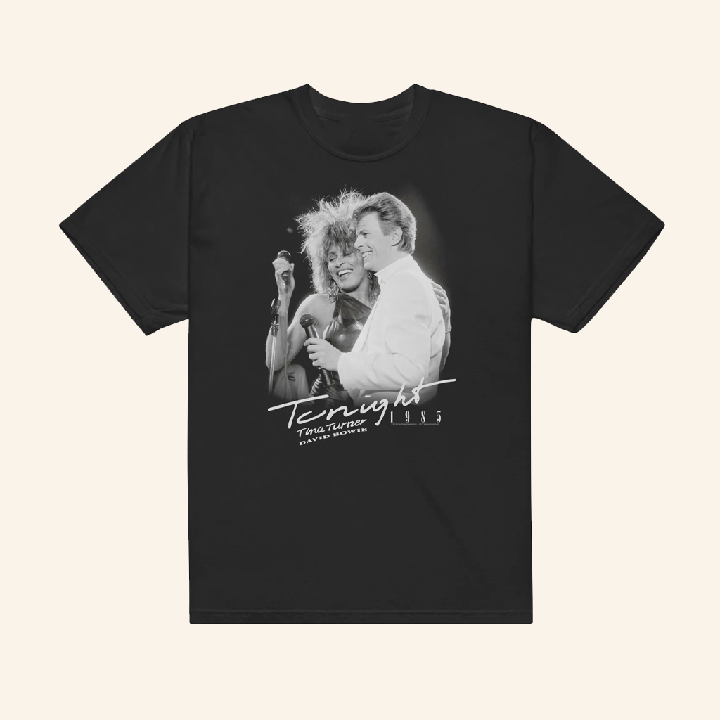 David Bowie Merch Bowie And Tina Tonight 1985 T-Shirt Best Gifts For Music Lovers David Bowie Merch Bowie And Tina Tonight 1985 T-Shirt Best Gifts For Music Lovers