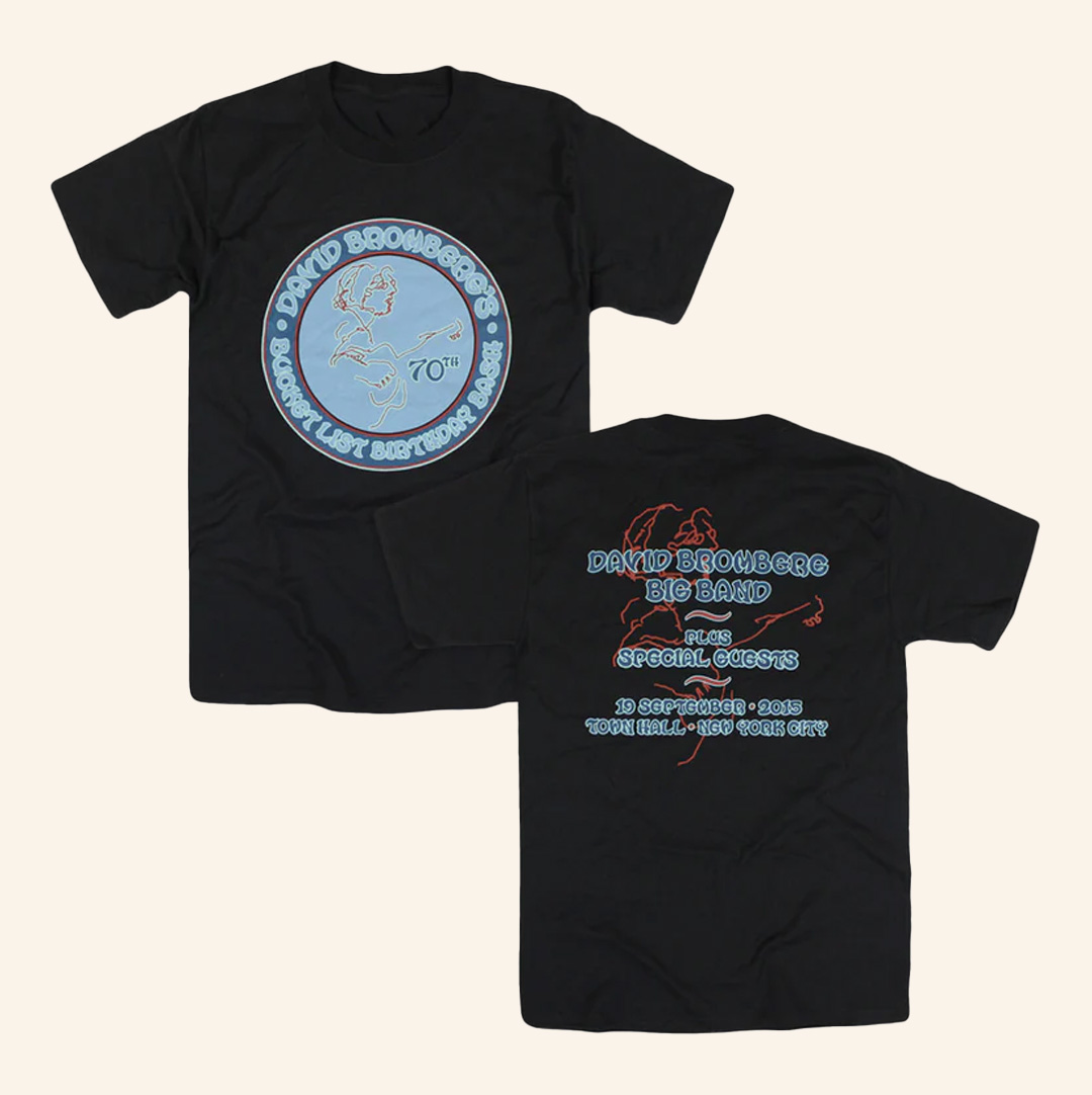 David Bromberg Merch 70th Bucket List Birthday Bash Black T-Shirt Gift For Him David Bromberg Merch 70th Bucket List Birthday Bash Black T-Shirt Gift For Him