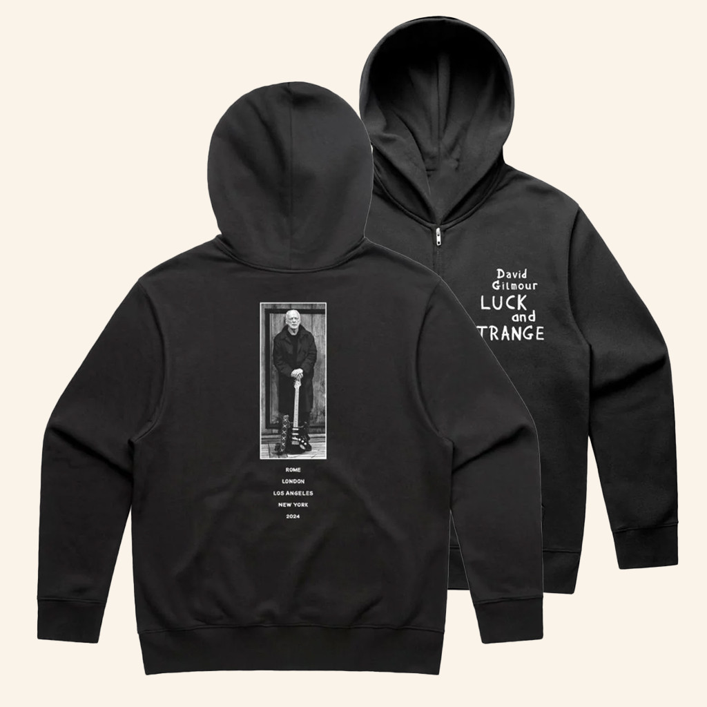 David Gilmour Merch Luck And Strange Tour Hoodie Gifts For Music Lovers
