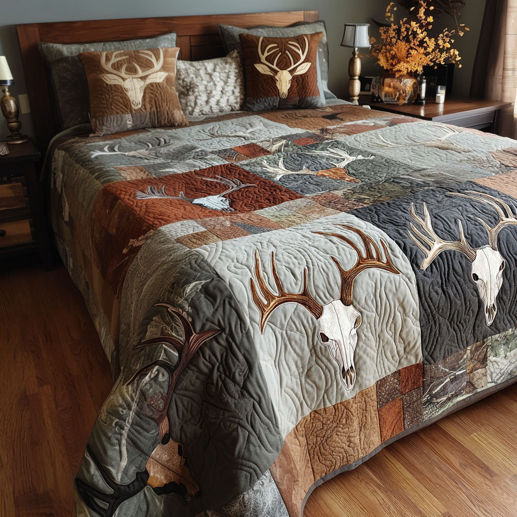 Dawn In The Wild Quilted Bedding Set Unique Bedding Gift for Family Gatherings