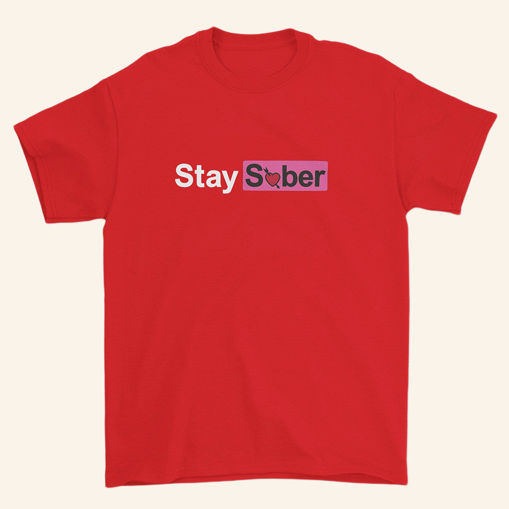 D'Aydrian Harding Merch Red T-Shirt Stay Sober Merch Gifts For Besties D'Aydrian Harding Merch Red T-Shirt Stay Sober Merch Gifts For Besties