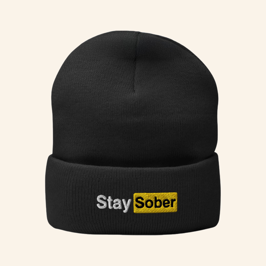 Daydrian Harding Merch Stay Sober Black Beanie Birthday Ideas For Husband Daydrian Harding Merch Stay Sober Black Beanie Birthday Ideas For Husband