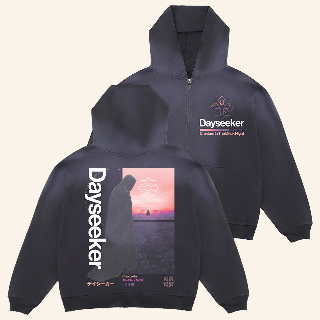 Dayseeker Merch Creature In The Black Night Zip Hoodie Christmas Gifts For Guys Dayseeker Merch Creature In The Black Night Zip Hoodie Christmas Gifts For Guys