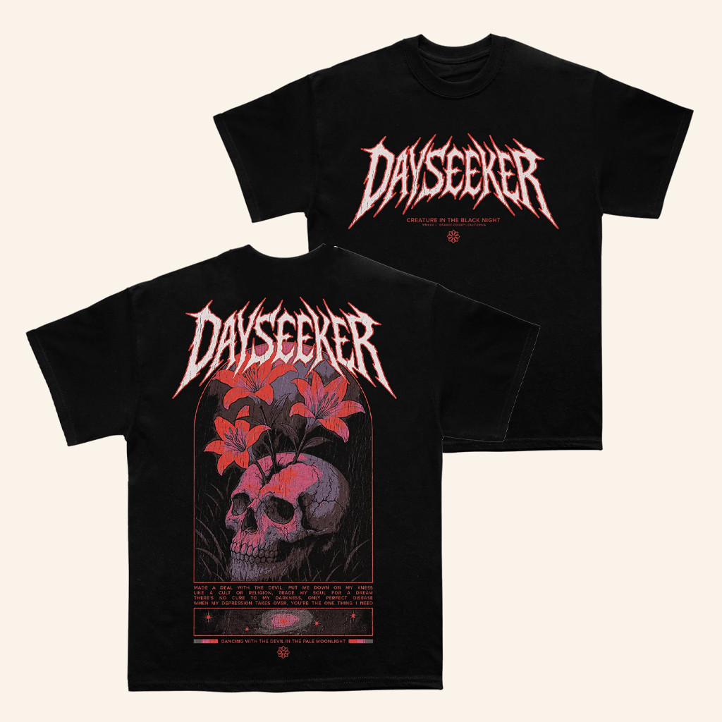 Dayseeker Merch Creature Metal Black T-Shirt Best Gifts For Music Lovers