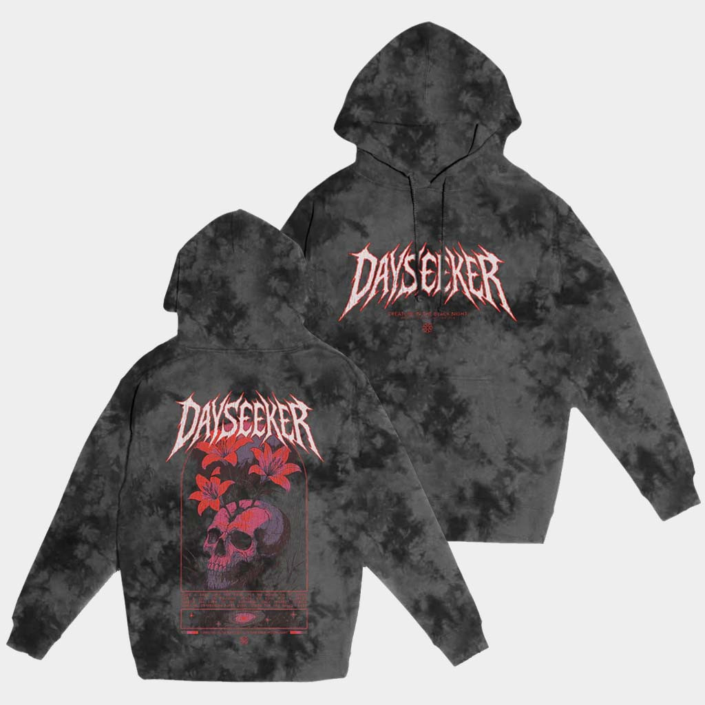 Dayseeker Merch Creature Metal Tie Dye Hoodie Dayseeker Hoodie Birthday Gift For Sister