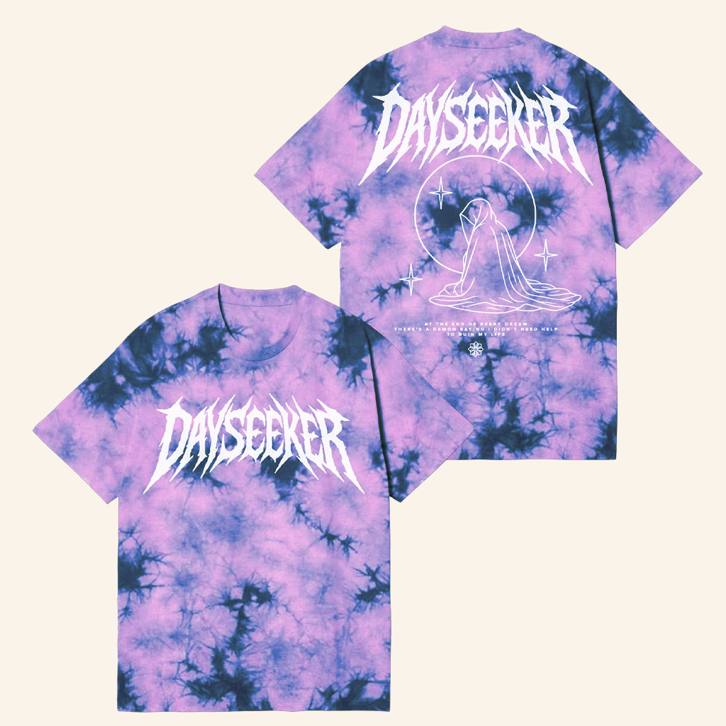 Dayseeker Merch Pink Moon Tie Dye T-Shirt Gift Ideas For Music Lovers