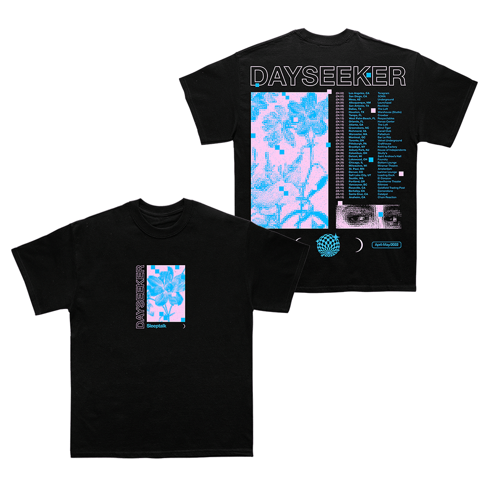 Dayseeker Sleeptalk 2022 Headliner Tour T-Shirt Dayseeker Merch Gifts For Band Fans